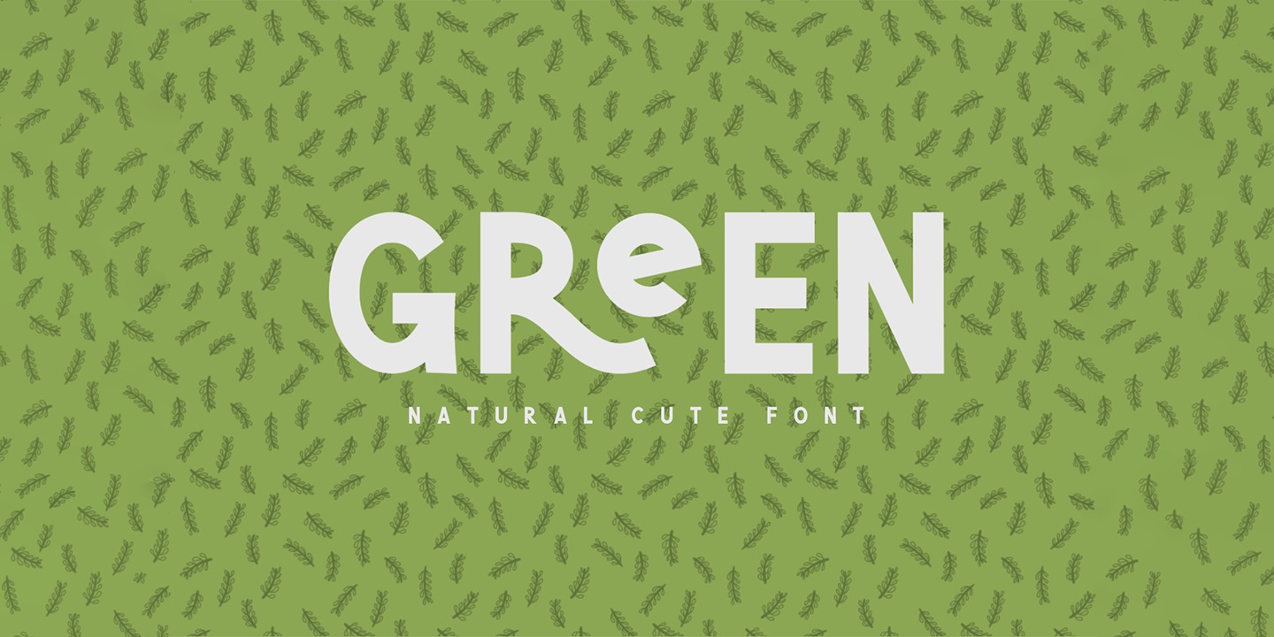 Green Narcu Regular Font preview